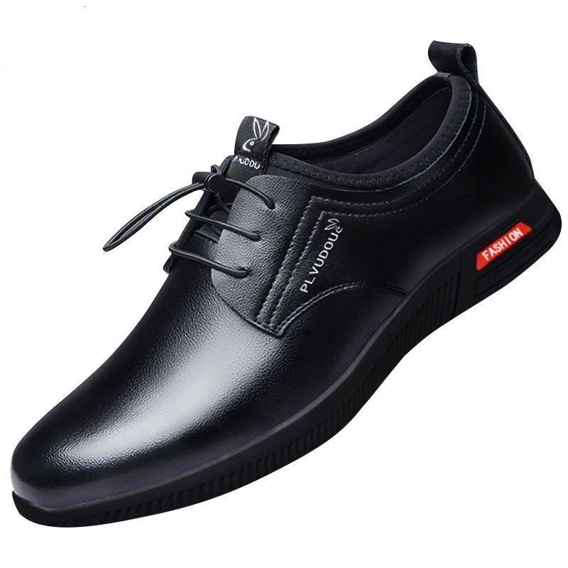 Summer Leather Cowhide Men's Shoes Non-slip, Wear-resistant and Deodorant Going Out Casual Leather Shoes Casual Leather Shoes
