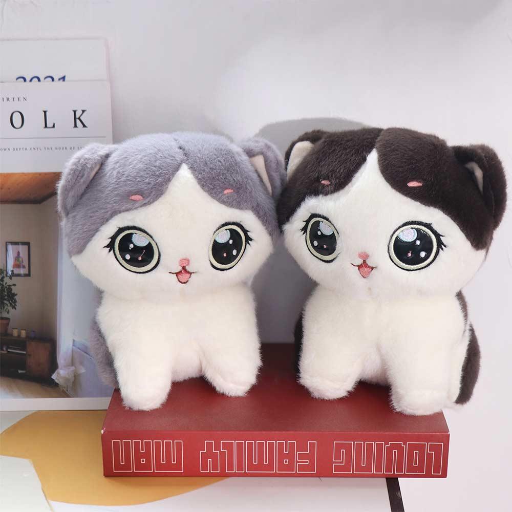 Stuffed Animal Cat Plush Toys Pillow Cushion Cute Kitten Doll Cuddly Cat Stuffed Doll Kids Toy