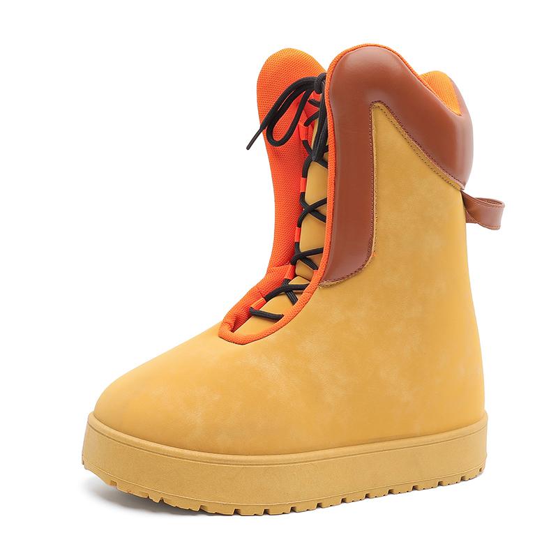 Neue Herbst Winter Herren High Top Schneestiefel Outdoor Street Verdickt Kältefest Warm Weich Rutschfest Weihnachtsgeschenke Herren Langstiefel