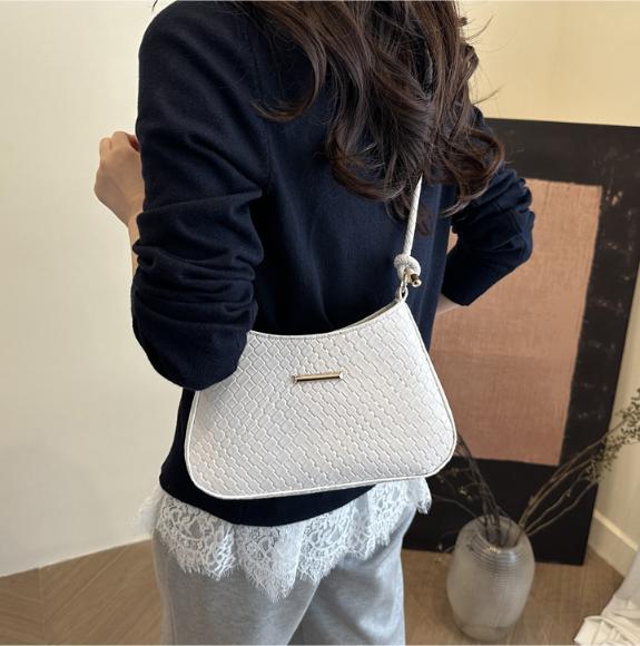 New Commuting Solid Color Armpit Bag Crossbody Bag Simple and Fashionable Shoulder Bag Temperament Women's Handbag