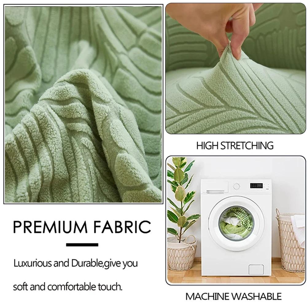 Universal Elastic Chair Cover Large Leaf Pattern High Armchair Chairs Protector Dinning Chair Cover For Living Room El Home