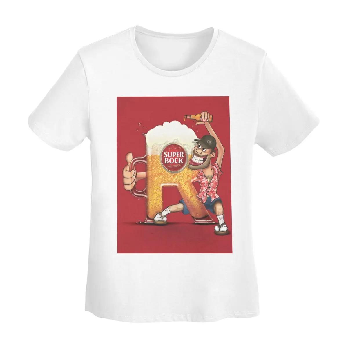 

Super Bock TShirt Women Short Sleeve T Shirts Crew Neck Streetwear Cotton Summer Tees Streetwear S