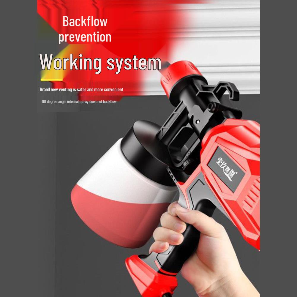 Electric Paint Spray Gun, High-Power 220V, Small Latex Sprayer for Household Use, High Atomization.