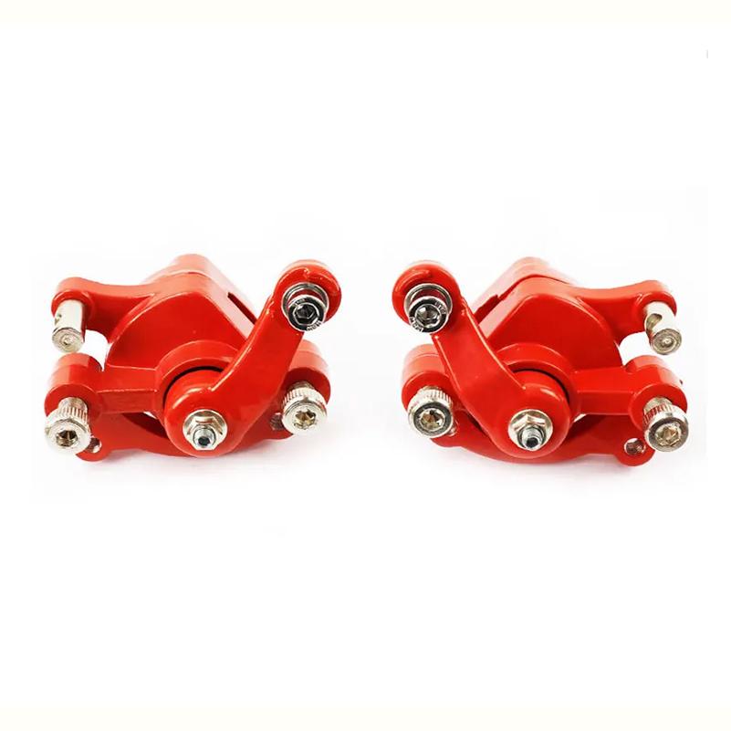 Vordere Hintere Scheibenbremse Schwarz Rot Bremssattel für 2 Takt 49cc Dirt Mini Pocket Bike Roller Links Rechts
