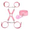New Erotic Handcuffs and leg cuffs cross buckle set Bondage Handcuffs Bondage Restraints SM Toys Hand Cuffs for Adults Games