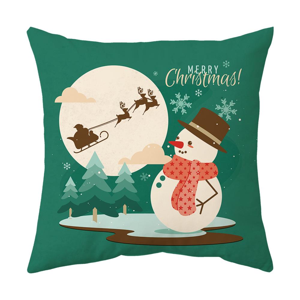 Christmas Pillow Cushion Pillow Cover Printed Pillow Cover Cushion Cover Home Holiday Gift Sofa