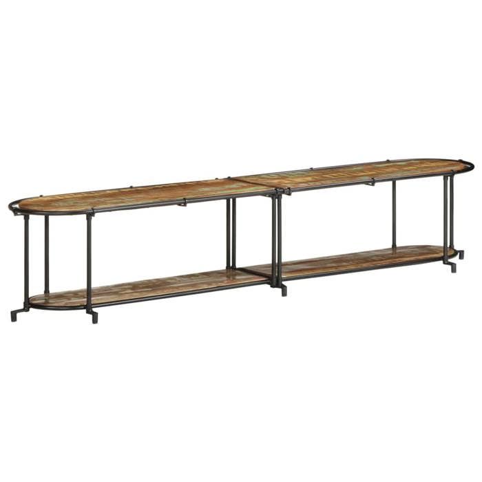 VidaXL TV Cabinet 200x42x40 Cm Reclaimed Solid Wood, TV Stand, Hi-Fi Cabinet, TV Console, TV Buffet, Multimedia Cabinet, 4013496