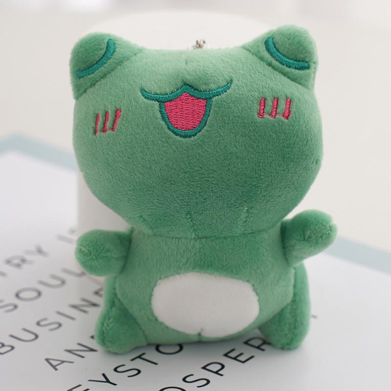 Adorable Plush Frog Keychain Toy With Customizable Clothing And Accessories For Kids