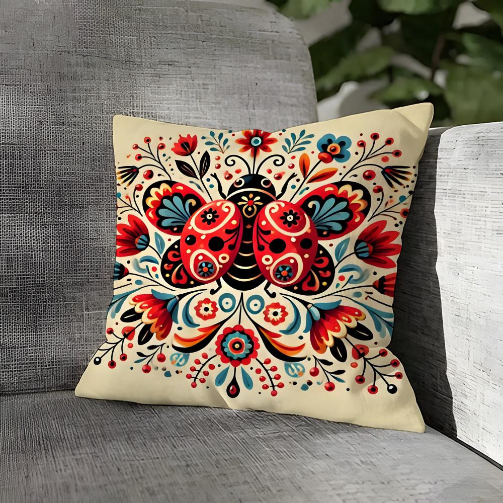 Natural Floral Colors Animal Print Pillow Case Linen Pillows Case Cushions Case Sofa Pillows Case Decor Home