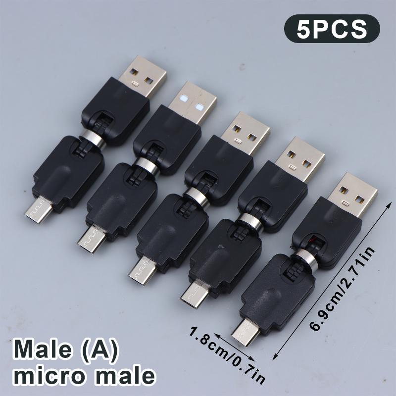 USB-Adapter von Stecker auf Buchse 360 Grad drehbar Schwenkbar Flexible Verbindung für effizientes Schreibtisch-Setup Homeoffice