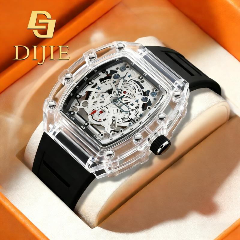 Spring Men'S And Women'S Watches Openwork Quartz Watch Transparent Case Trend Simple Luminous Student Couple Watch