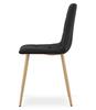 Kara Chair - Black Velvet / Wood Color Legs X 2