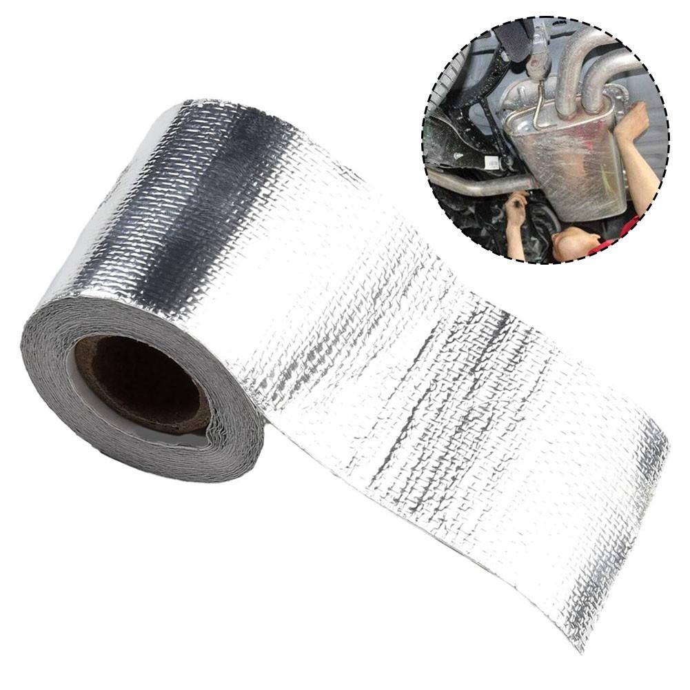 Aluminum Foil Heat Shield Tape Car Exhaust Pipe Wrap High-temperature Resistant