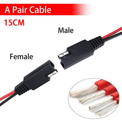 12 V 18 AWG DIY SAE Strom-Verlängerungskabel mit Steckern und Buchsen für Auto-Solarladegerät und Batterie