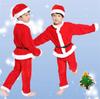 Girl Boy Christmas Costumes Red Santa Claus Children Warm Christmas Party Suit Christmas Kids Clothes