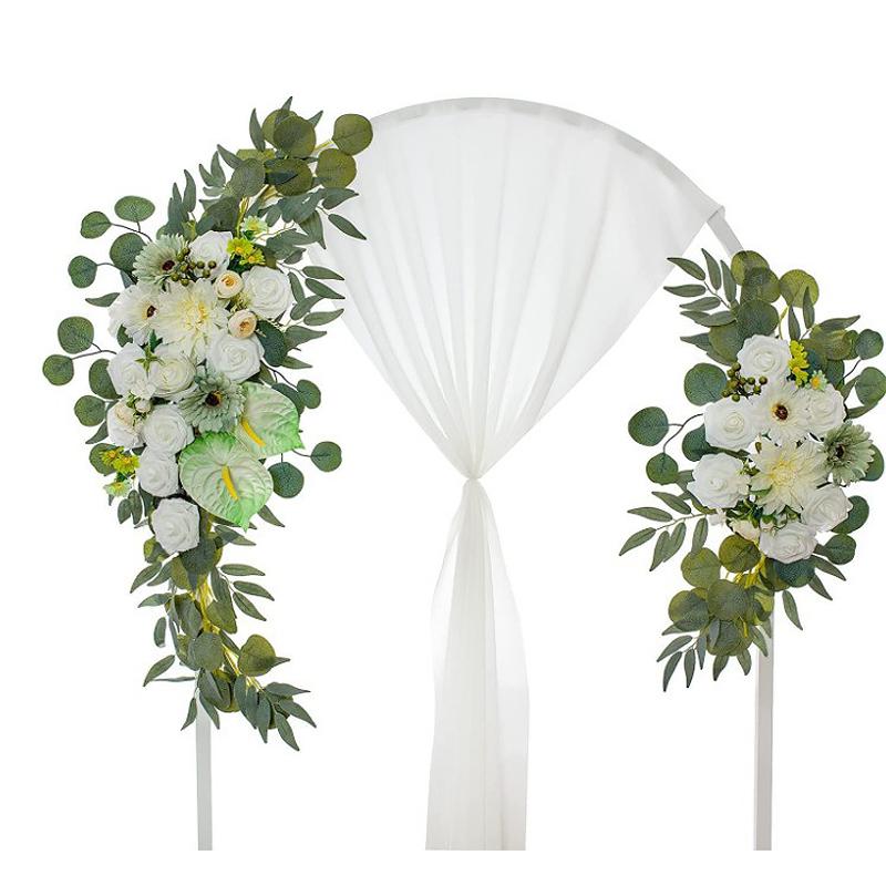 Artificial Flower Wedding Arch Door Frieze Decoration Bohemian Large Flower Pendant Wedding Ceremony Christmas Door Floral Decor