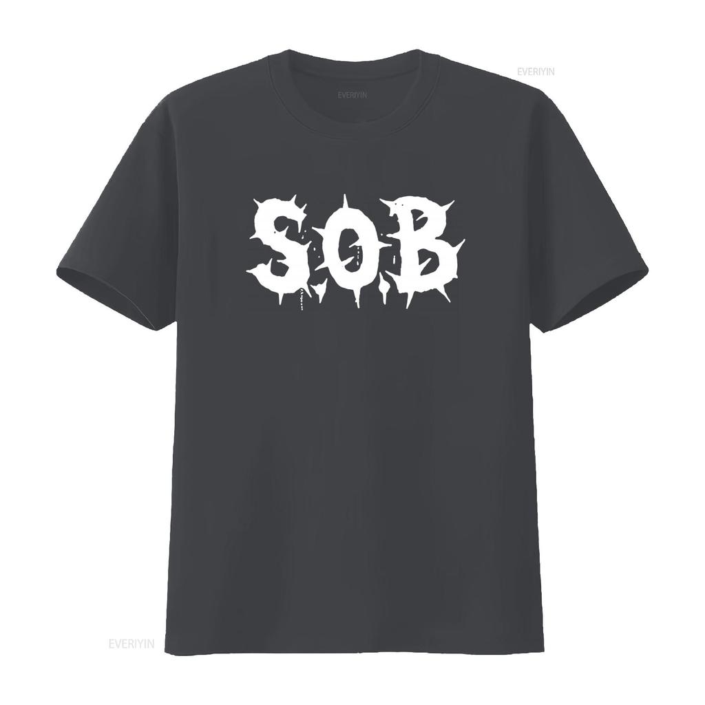 Vintage 90s SOB Rare Punk Band T Shirt Napalm Death Crust Grindcore Style Vintage Washed Soft Stretched Streetwear Fashion