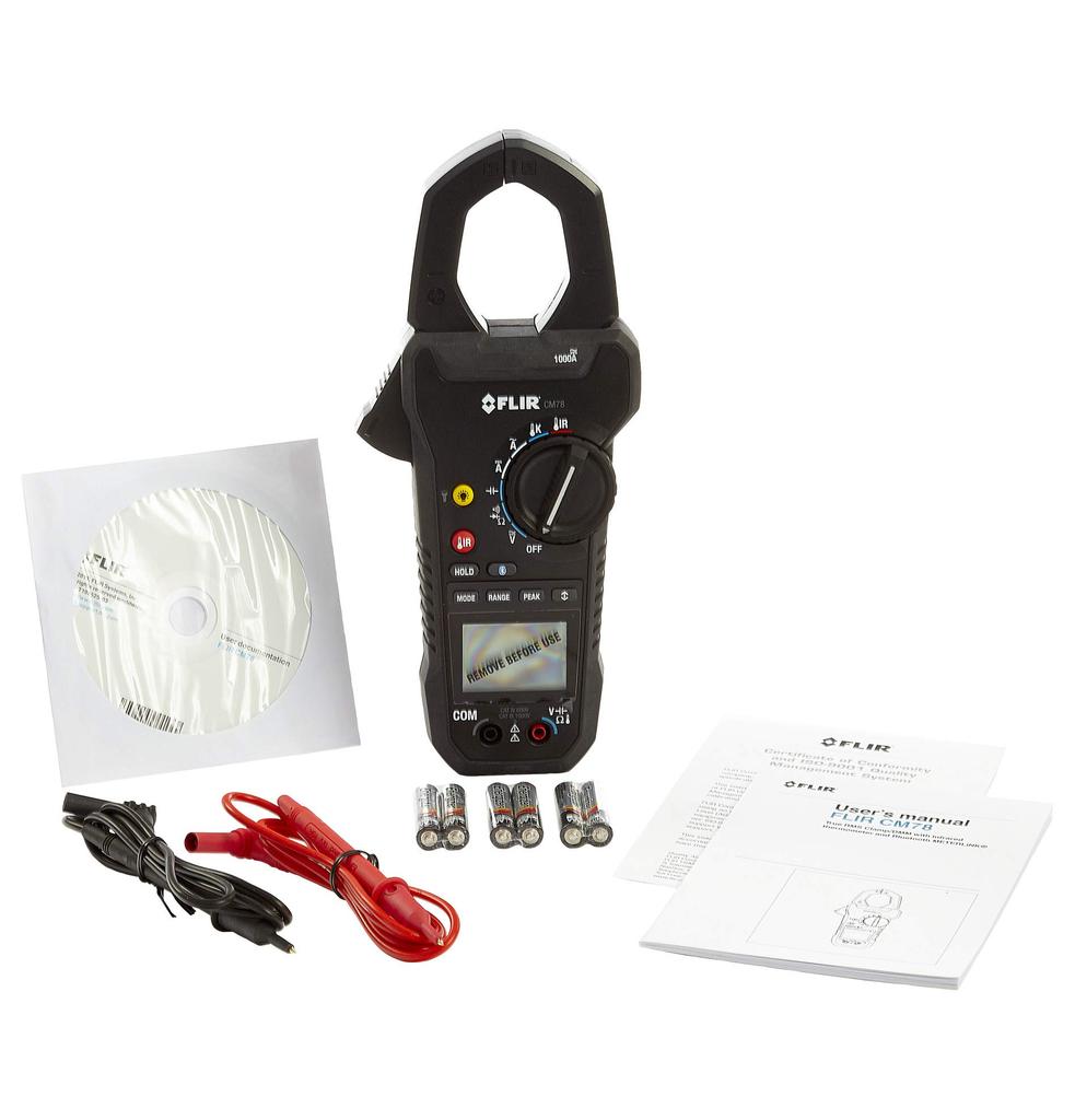FLIR FLIR CM78 Clamp Meter Radiation Thermometer Up to 10 Years Warranty +
