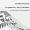 Aluminum Alloy Portable Laptop Stand with Cooling Function, Height Adjustable, Detachable, and Universal Fit.