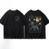 Pokémon Pikachu Gengar Charmander Black T-shirt Men's 2026 Summer Fashion Oversize Street Casual Y2K Tops Streetwear Clothing
