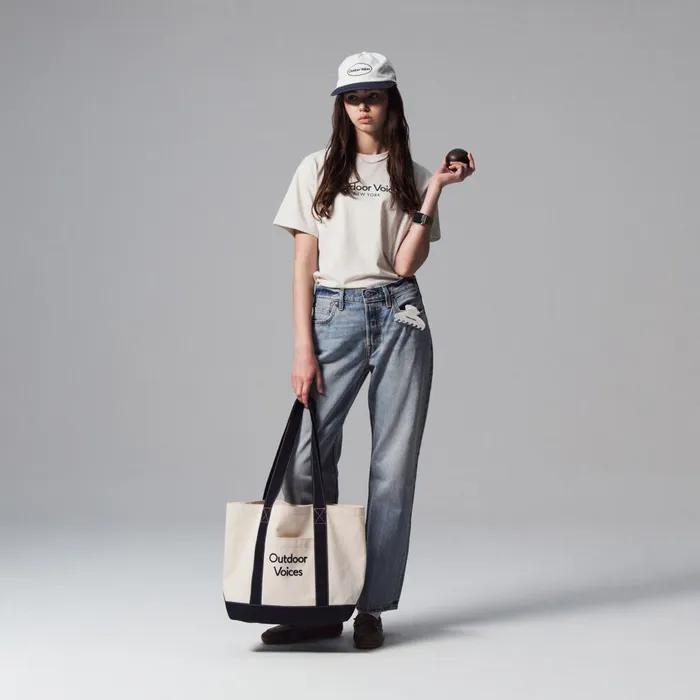 CANVAS BOAT BAG (NAVY)