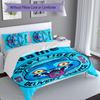 Ensemble 3 pièces Chasseurs de Démons Kpop Nom Personnalisé, Comprend 1 Housse de Couette et 2 Taies d'Oreiller, Décoration de Chambre pour Toutes les Saisons