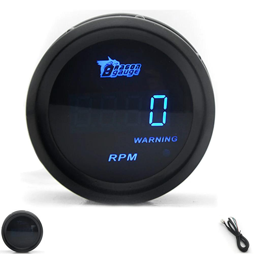 Manometro Digitale Turbo Boost per Auto 2" 52mm PSI BAR Temperatura Acqua Temperatura Olio Manometro Pressione Olio Voltmetro EGT Contagiri RPM