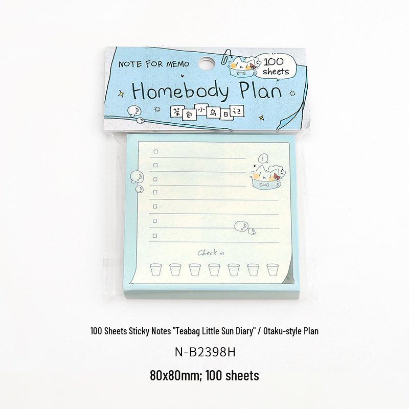 Little Wuri Cute Tea Bag Sticky Notes - Functional Bullet Journal Paper