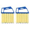 2/4Pcs Gap Brush Ergonomic Handle Efficient Shutter Cleaner with 7-Finger Design Blinds Air Vents Multi-layer Dust Removal Tool