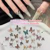 18/24/30PCS Multi Color Transparent Butterfly Nail Charms 3D Resin Glossy Small Butterfly Nail Art Decoration For DIY Crafts