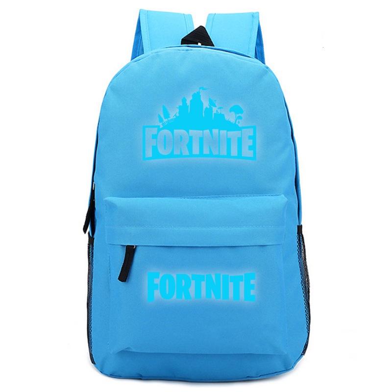 School Fortnite Bag Battle Royale Shoulder Luminous Boy Backpack Trendy Cool And