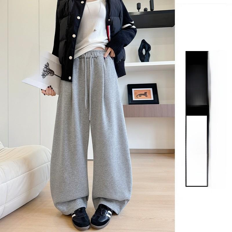 Girl High Waist Flared Pants With Cotton Polyester Fabric For Fall Winter Casual Wear