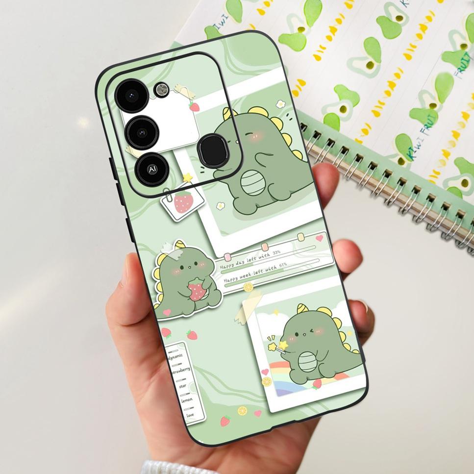 For Tecno Spark GO 2022 Case KG5 Soft Silicone Cute Cat Phone Cover For Tecno SparkGO 2022 6.52" Luxury Love Flower Cases Funda
