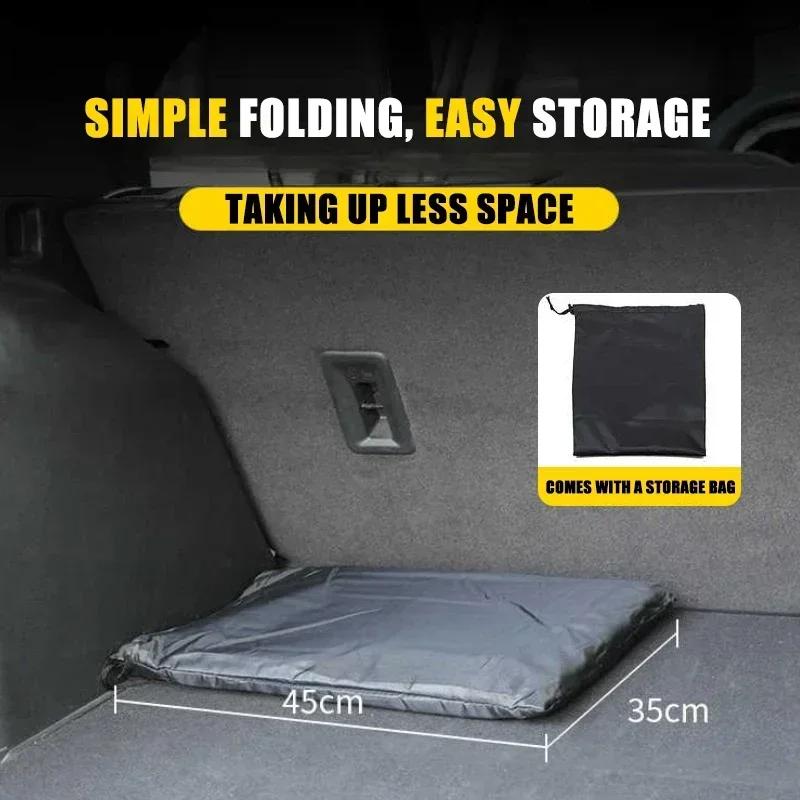 Car Rear Seat Mattress Extension Plate Back Seat Trunk Extender Portable Back Seat Trunk Extender Foldable Car Back Seat Folding
