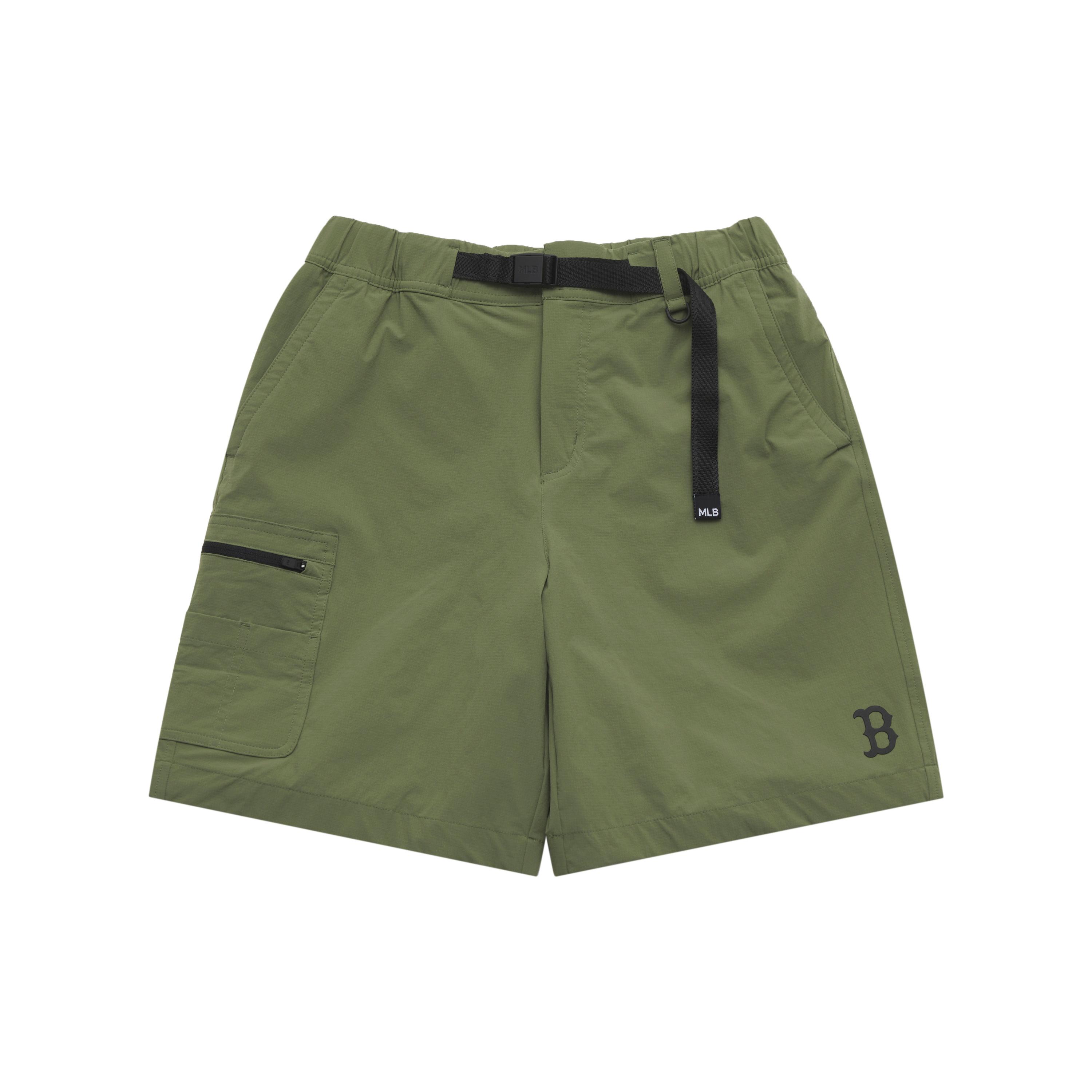 MLB Basic Collection Basic Boston Red Sox SS25 Cargo Shorts Men s Green 3ASMB0453-43KAL S