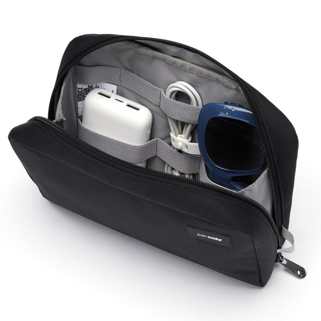 Pacsafe RFID Blocking Gear Pouch, Jet Black, One Size, Pacsafe Rfidsafe™ RFID Blocking Gear Pouch.