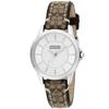 Coach Classic Signature 31mm Women's Watch, Silver Dial, Stainless Steel, Quartz Movement, Brown, 14501525