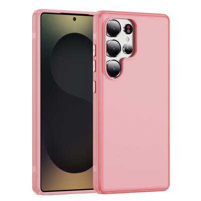 New Minimalist Solid Color Anti Drop Flat Skin Phone Case for Samsung Phone Case, Niche High-end Feel