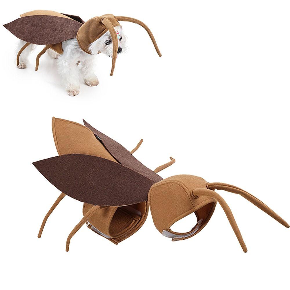 Breathable Cat Cockroach Costume Realistic Funny Kitten Cape Craft Set  Pet Kitten