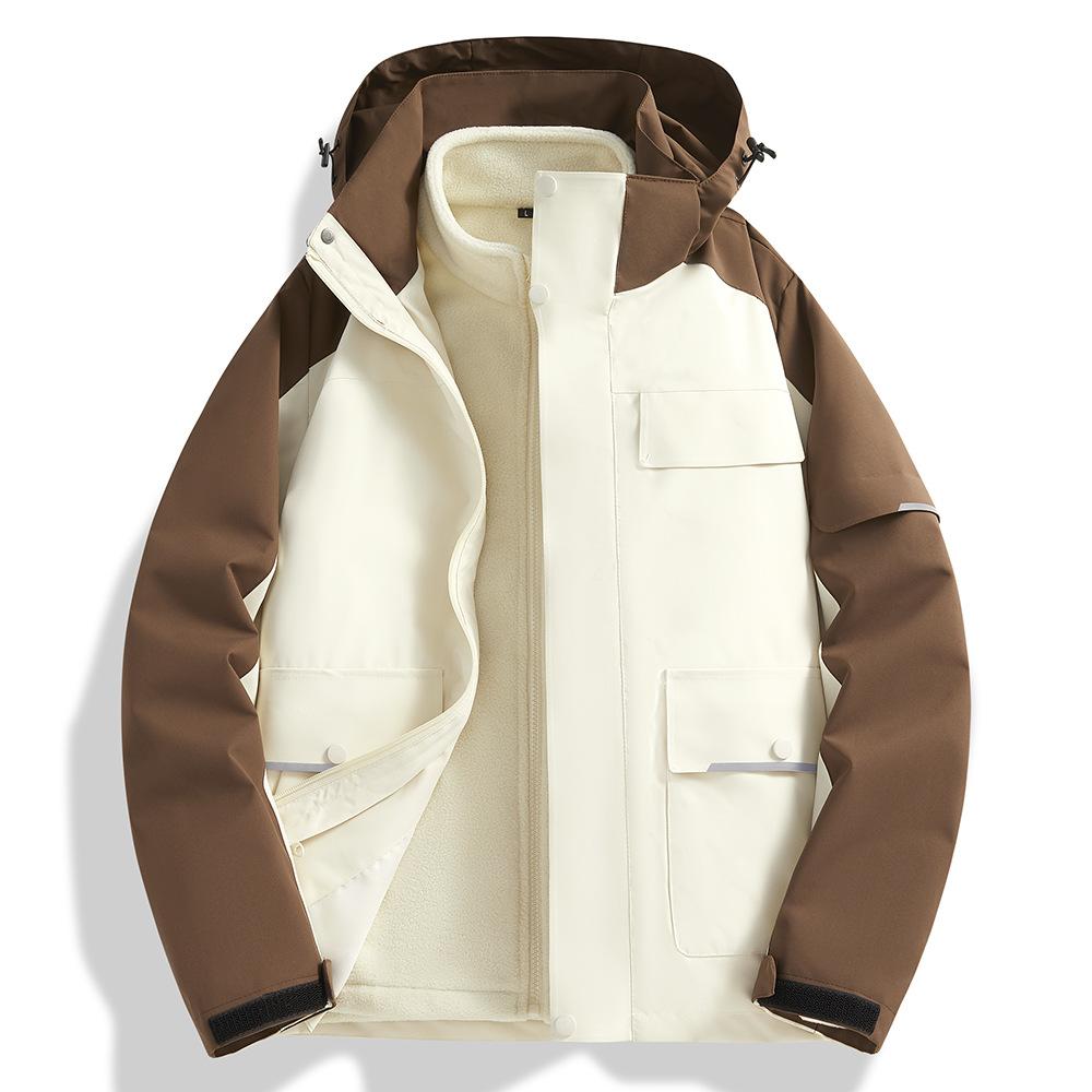 Winter Three-in-one Jacket Trendy Loose Handsome Casual Jacket