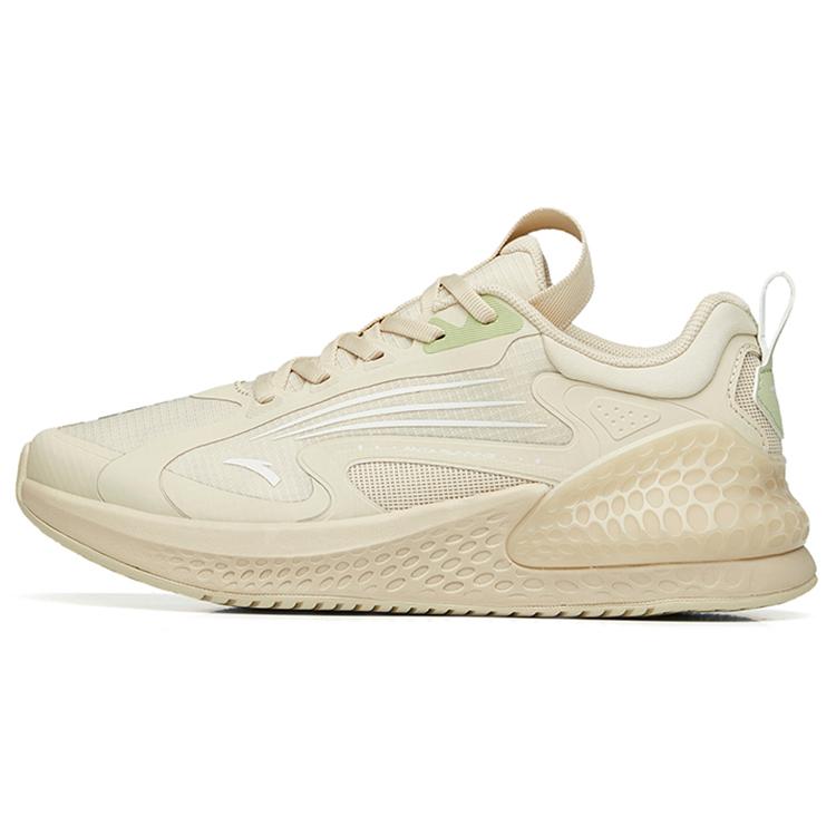 

New Anta C37+ Cushioned Anti-Slip Wear-Resistant Breathable Lightweight Low-Top Running Shoes Women s Yellow White 922235537-4 35.5