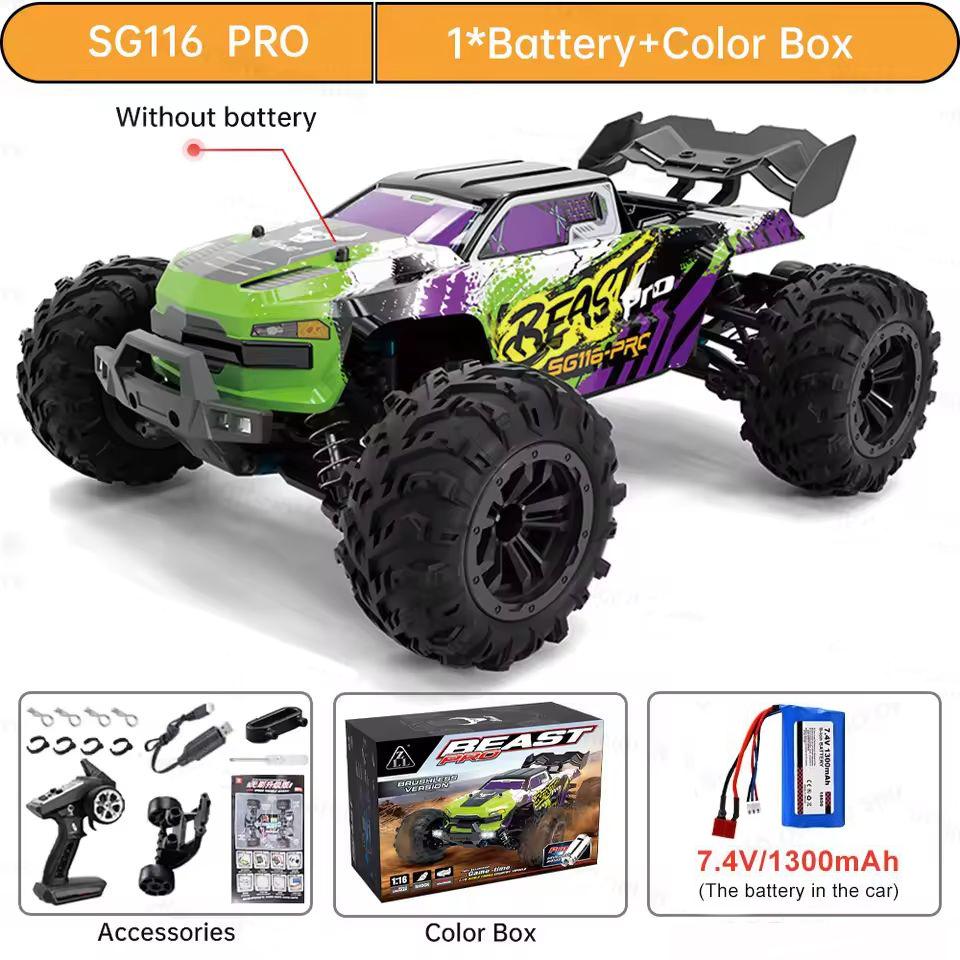 SG116MAX 80KM/H High Speed RC Car Brushless 4WD Off-Road Drift Remote Control Car 1:16 Professional Racing Cars SG116PRO 40KM/H