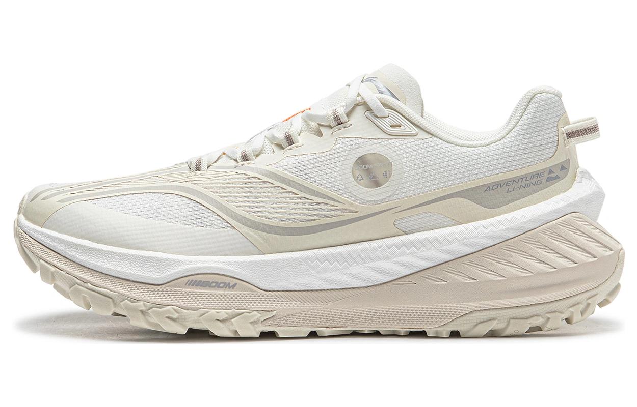Li Ning Dilu Модные Амортизирующие Скользкие Устойчивые к истиранию Низкие Беговые Кроссовки Женские Белые ARNT004-2 36