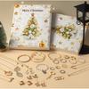 Faux Jewelry Christmas 24 Day Countdown Calendar Necklace Earrings Girl For