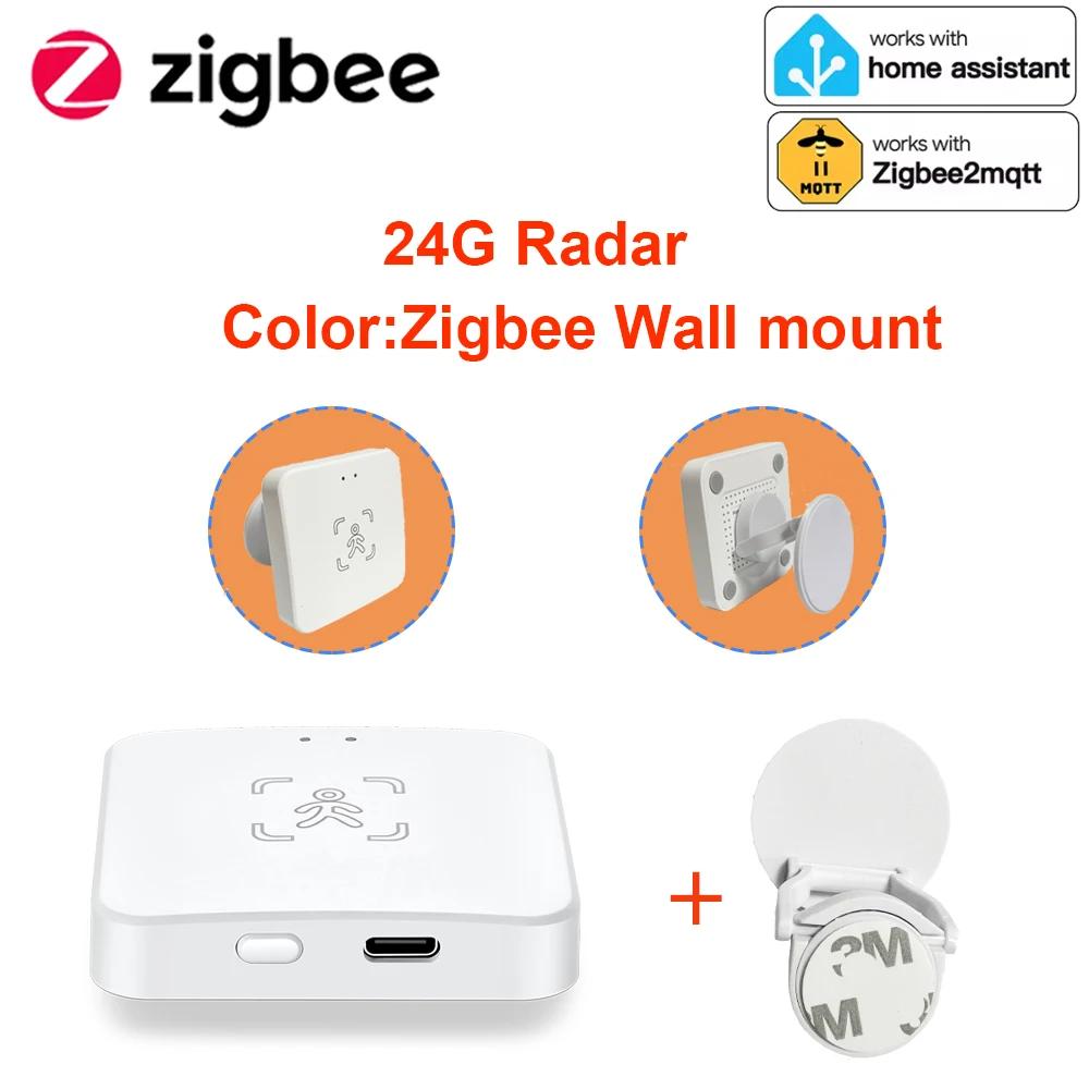 24G Zigbee Human Presence Detector Smart Human Body PIR Sensor Radar Detector Motion Sensors Support Home Assistant