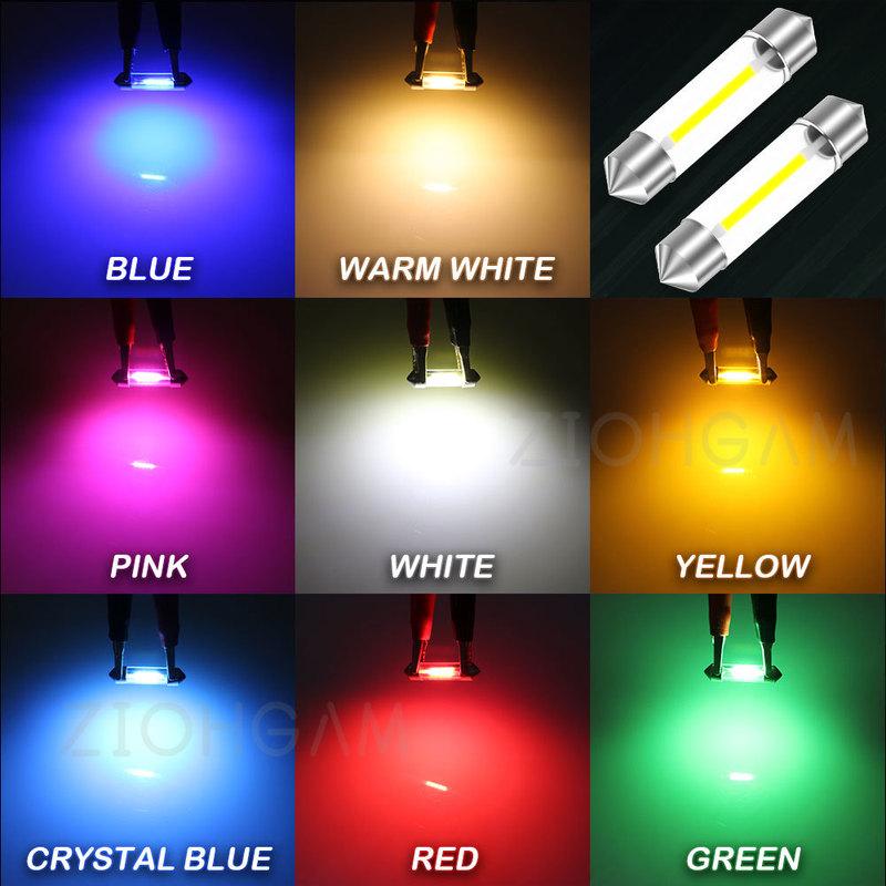 

ZIOHGAM 6V 12V 24V 31 mm Led Bulb C10W C5W 31mm Festoon 36mm 39mm 28mm 41mm Lamp Warm White Dome Trunk Truck Car Interior Light 6V синий