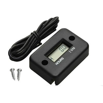 Motorcycle Inductive Digital Hour Meter Waterproof Engine Gauge Hour Meter LCD Display for Bike Motorcycle ATV Boat Offroad