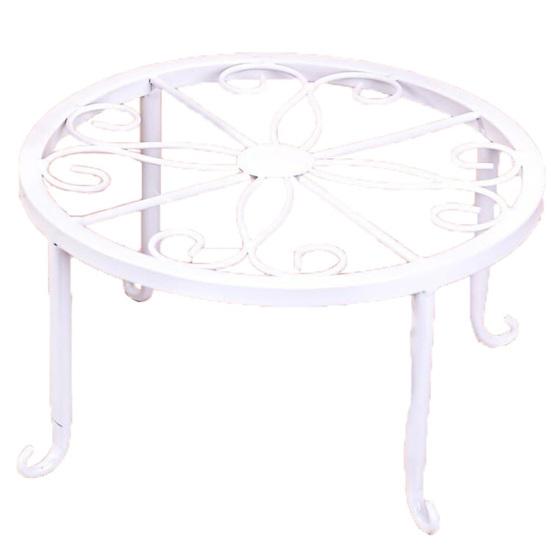 Flower Pot Rack Hollow Round Plant Pot Stand Floor Flower Display Shelf Balcony Decor for Indoor