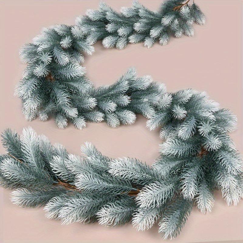 Eco-friendly Double-color Pine Needle Vine Christmas Decoration for Staircase or Fireplace.