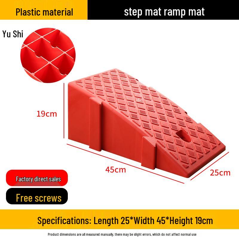 Outdoor Plastic Car Step Ramp for Door Sills and Stairs